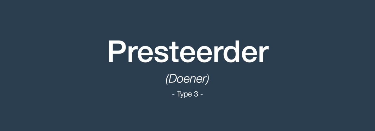 Presteerder nieuw
