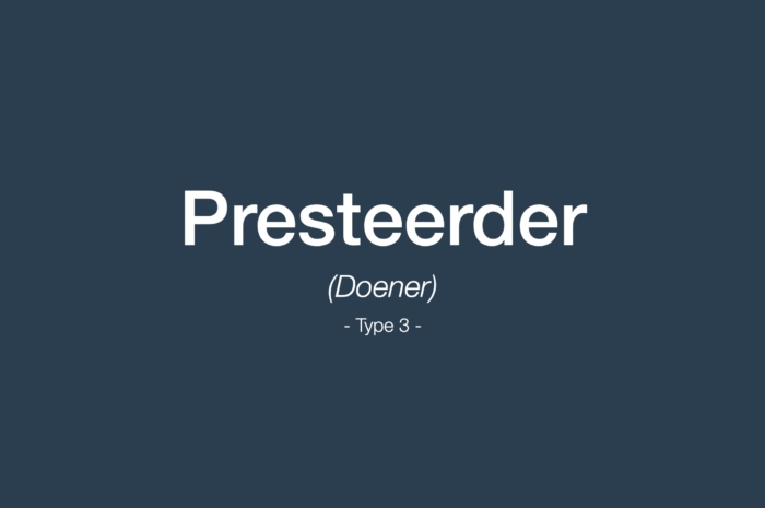 Presteerder nieuw