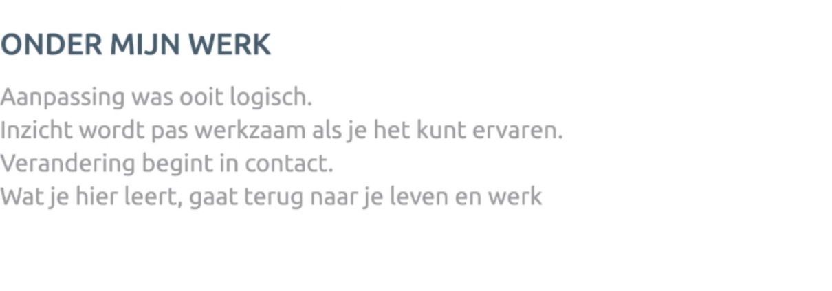 Onder mijn werk 2